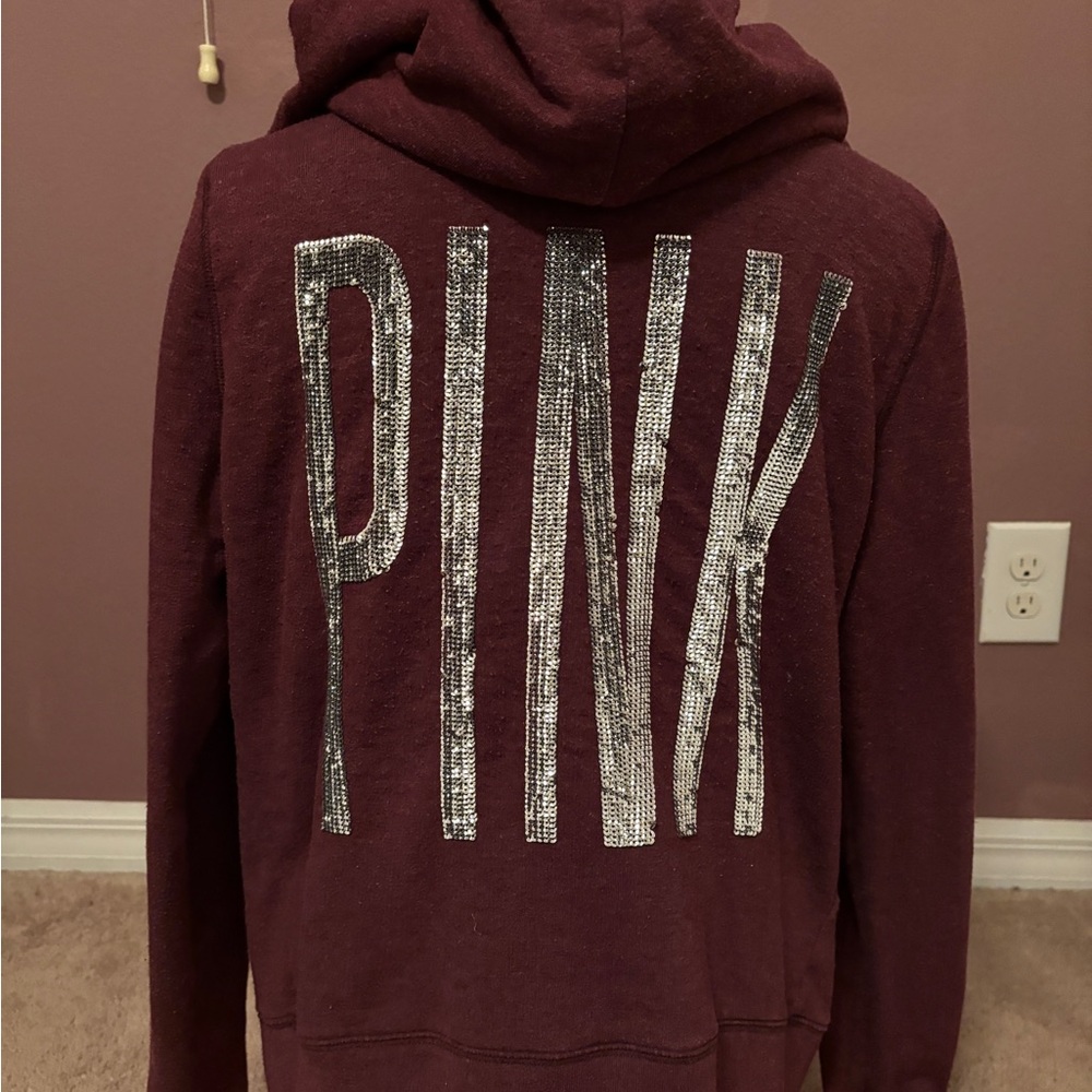 Victoria's Secret PINK Maroon Hoodie
